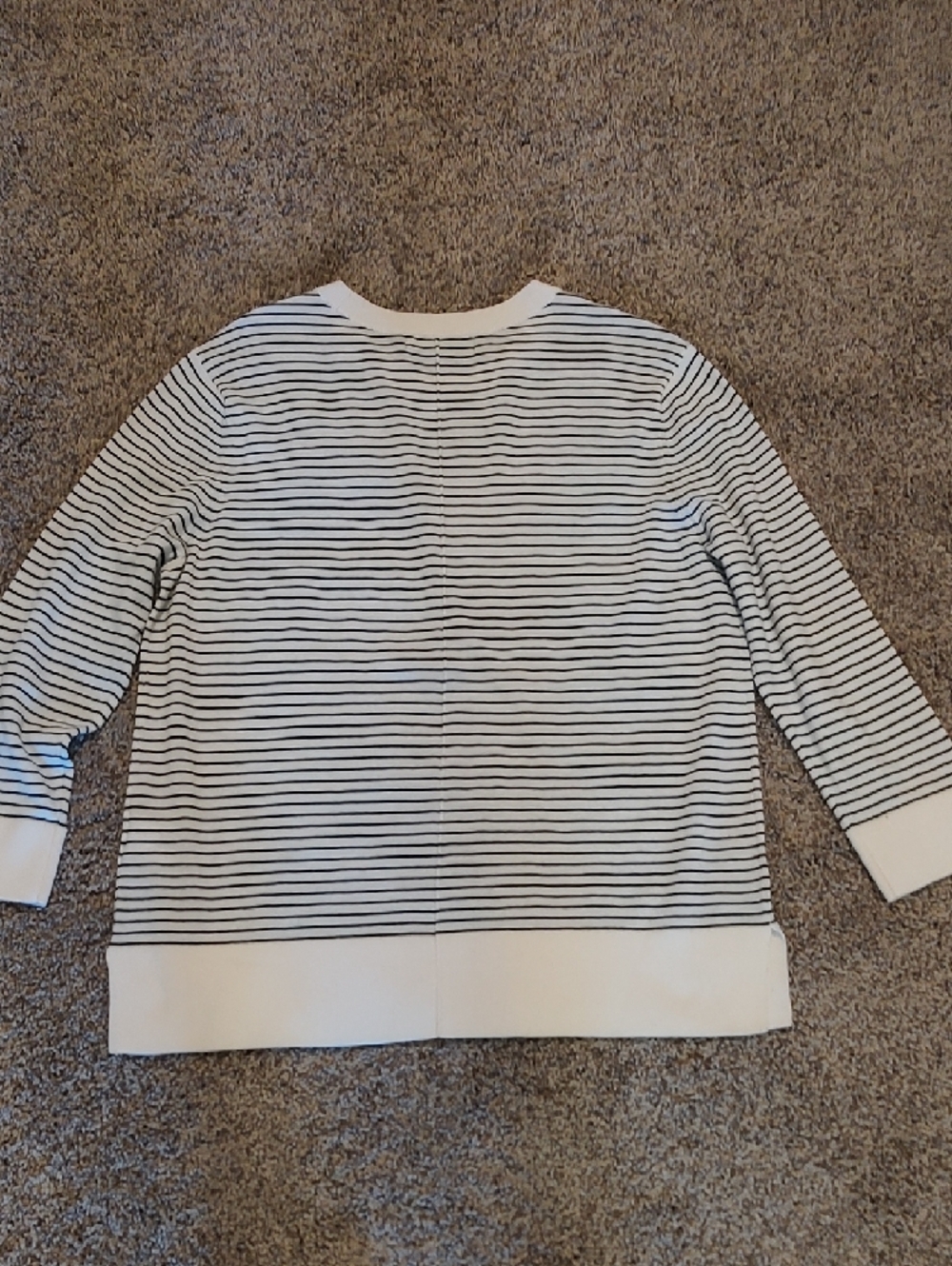 Banana Republic Striped Crewneck Pullover - Black & White - Picture 3 of 3